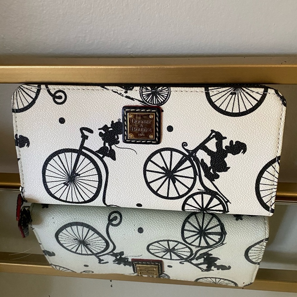 Dooney and Bourke Disney Bicycle Zip Wallet